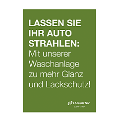 Poster Strahlen A1 grün