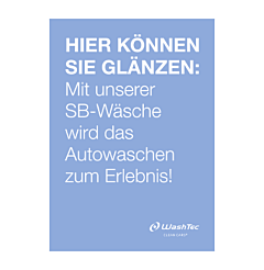 Poster für SB-Plätze A0 blau