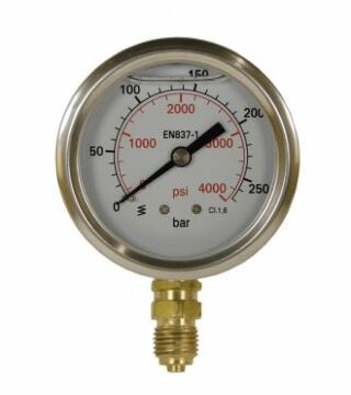 Manometer 0-160 Bar 1/4 Z unten