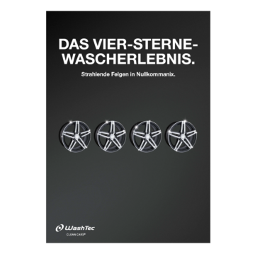 Poster 4 Sterne Wascherlebnis - A3