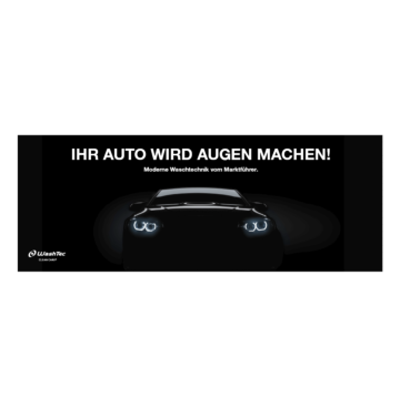 Banner Ihr Auto wird Augen.. 3x1 Meter