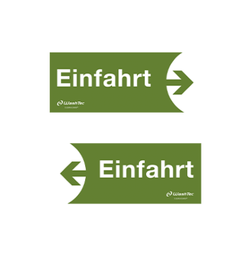 Einfahrtsschild Einfahrt, grün
