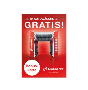 10er Bonuskarte SmartCare A7 Rot