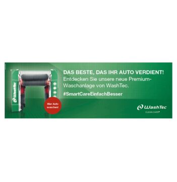 Banner SmartCare - Das Beste 3x1m Grün