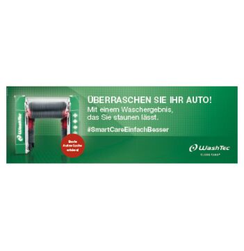 Banner SmartCare - Überraschen 3x1m Grün Banner SmartCare - Überraschen 3x1m Grün