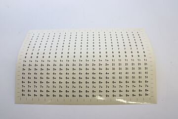 KLEBEFOLIE PROGRAMMNUMMERN