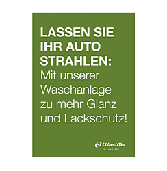 Poster Strahlen A1 grün