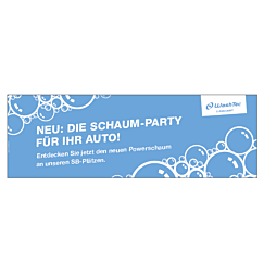 Banner Powerschaum 3 x 1 Meter BLAU