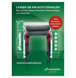 Poster SmartCare - Strahlen A3 Grün